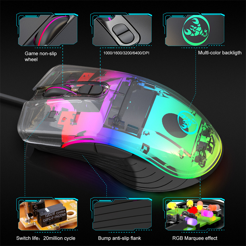 HXSJ-A867-RGB-Verkabelte-Gaming-Maus-1000160032006400DPI-7-Tasten-Ergonomische-Gamer-Maus-fuumlr-Des-2000318-5